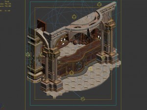 store district - wall 02 3D Model