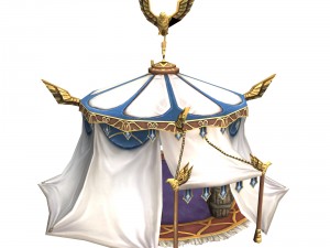 divine barracks - tent 01 3D 模型