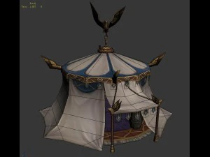 divine barracks - tent 01 3D Model