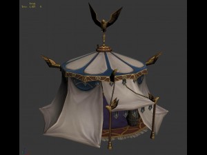 divine barracks - tent 01 3D मॉडल