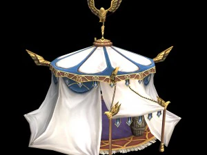 divine barracks - tent 01 3D Model