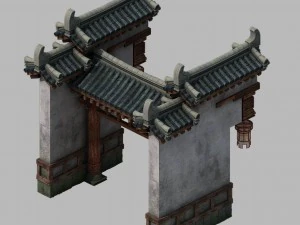 cortile - muro 2702 Modello 3D