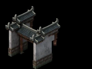 courtyard - wall 2702 3D Model