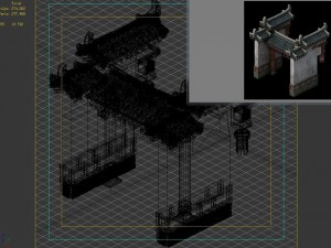 courtyard - wall 2702 3D 모델