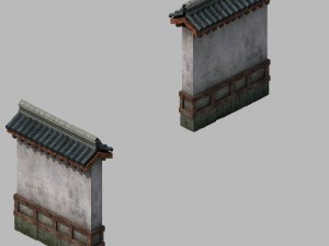 courtyard - wall 2703 3D Model