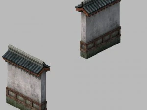 courtyard - wall 2703 3D Model