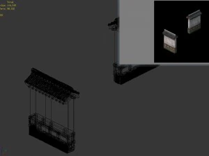 courtyard - wall 2703 3D Model
