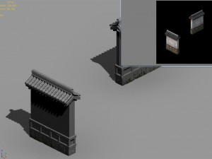 courtyard - wall 2703 3Dモデル