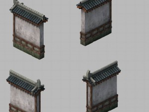 courtyard - wall 2704 3D Model
