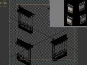 courtyard - wall 2704 3D Model