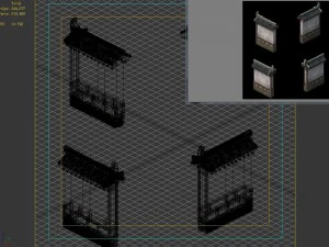 courtyard - wall 2704 3D Model