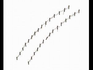explore the mountains - wooden bridge 01 Modelo 3D
