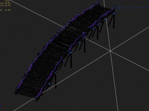 explore the mountains - wooden bridge 01 Modelo 3D