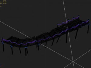 explore the mountains - plank bridge 02 Modelo 3D