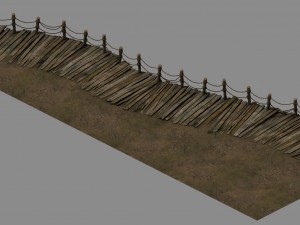 explore the mountains - boardwalk 01 3D Model