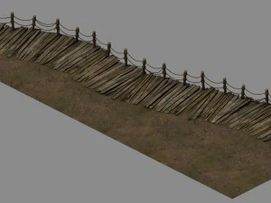 explore the mountains - boardwalk 01 3D Model