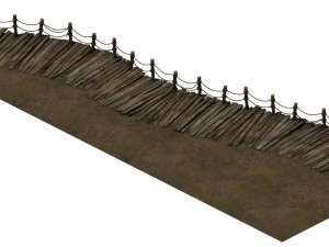 explore the mountains - boardwalk 01 3D Model
