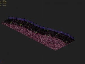 explore the mountains - boardwalk 01 3D Model
