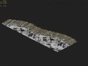 explore the mountains - boardwalk 01 3D Model