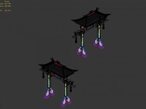 tang dynasty - city archway 02 3D Model