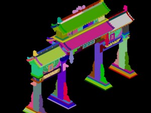tang dynasty - architecture - archway 3Dモデル