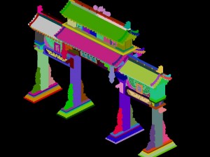 tang dynasty - architecture - archway 3Dモデル