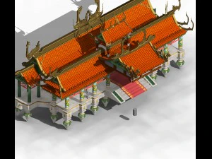 temple of heaven - main hall 01 3D Model