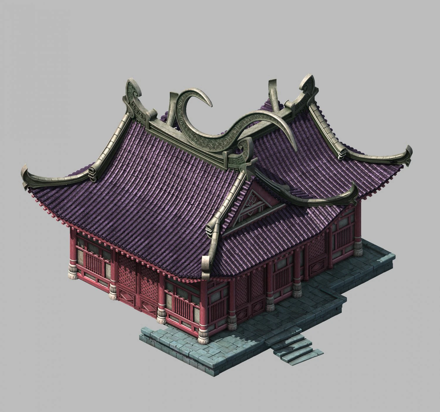 tianhe - siamese - building 3D Model .c4d .max .obj .3ds .fbx .stl .blend 