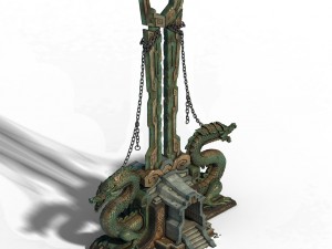 sky city - bronze - statue of taiwan Modelo 3D