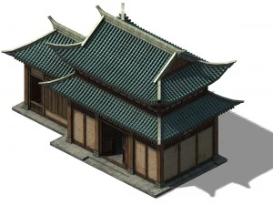 Stadt Tianshui - Gesch&auml;ft 01 3D Modell