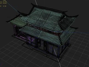Stadt Tianshui - Gesch&auml;ft 01 3D Modell