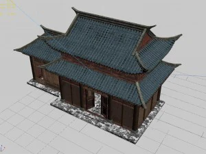 Stadt Tianshui - Gesch&auml;ft 01 3D Modell