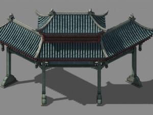 tianshui city - archway 01 3D-Modell