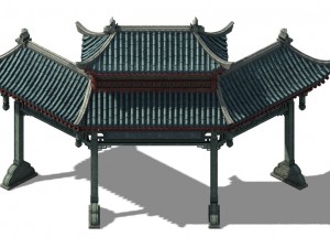 tianshui city - archway 01 3Dモデル