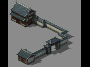 tianshui şehri - okul - &ouml;zel okul 01 3D Model