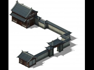 tianshui city - school - private school 01 3D Модель