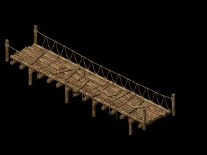 tongtianhe - suspension bridge 03 3D Model