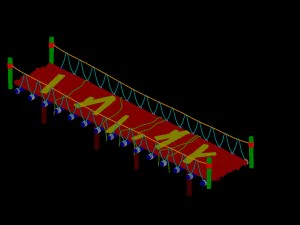 tongtianhe - suspension bridge 03 3D Model