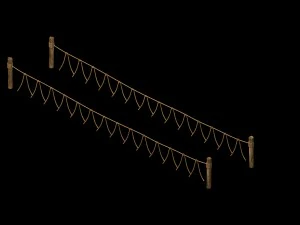 tongtianhe - suspension bridge 03 3D Model