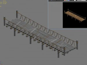 tongtianhe - suspension bridge 03 3D Model
