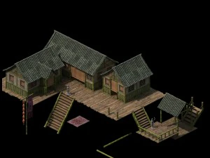tongtianhe - building - bamboo house 3D Model
