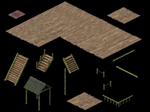 tongtianhe - building - bamboo house 3D 모델
