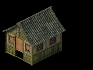 tongtianhe - building - bamboo house 3D Model