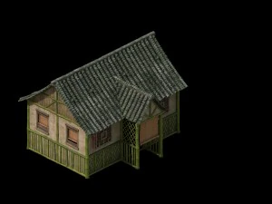 tongtianhe - building - bamboo house 3D Model