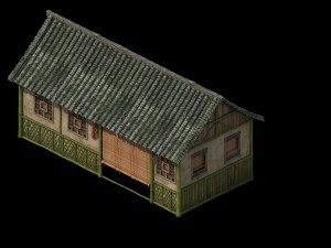tongtianhe - building - bamboo house 3D 모델