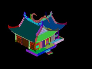 tongtianhe - siamese building 3D Model