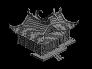 tongtianhe - siamese building 01 3D Model