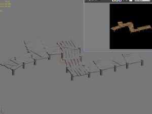 tongtianhe - wooden bridge 01 Modelo 3D