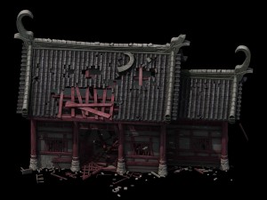 tongtianhe - broken house 01 3D Model