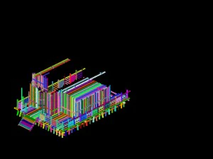 tongtianhe - fishing village - thatched cottage 01 3D Model